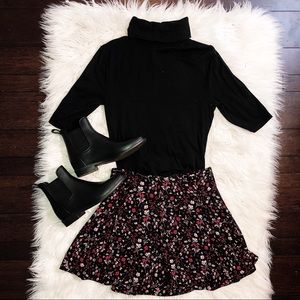 Express | Floral Mini Skirt | Pleated